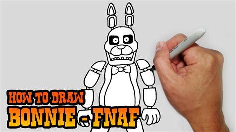 fnaf bonnie drawing|HOW TO DRAW BONNIE FROM FIVE NIGHT AT FREDDY´S .